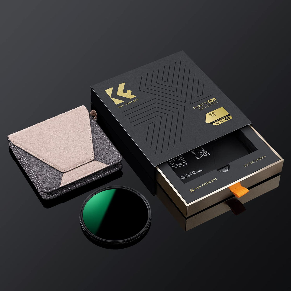 K&F CONCEPT Nano-X Pro 67mm Filtro Polarizador Circular Filtro CPL con Marco de Cobre Vidrio Óptico con 36 Capas Revestimiento Nano para Objetivo