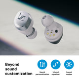 Sennheiser MOMENTUM True Wireless 4 auriculares inteligentes - Bluetooth 5.4, sonido nítido, diseño cómodo, 30 horas de autonomía y cancelación de ruido activa adaptativa - blanco plata