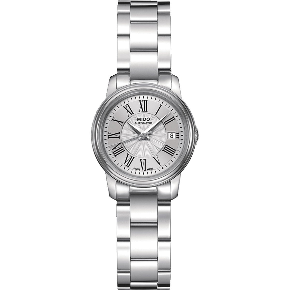 Mido Baroncelli III Lady M0102081103300 - Reloj para Mujeres, Correa de acero Inoxidable Color Plateado