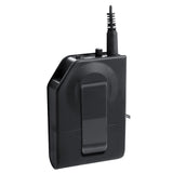 Trevi EM 408 UHF - Juego de micrófonos inalámbricos UHF con Diadema y Clip, Receptor Universal Jack de 6,3 mm, Ideal para presentaciones, Karaoke y enseñanza, Funcionamiento hasta 20 Metros
