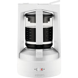 Krups KM468210 - Cafetera de goteo, 850 W, 1 L, acero inoxidable/vidrio, blanco