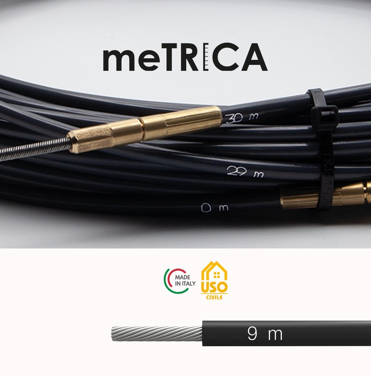 Arnocanali - Sonda de acero inoxidable en espiral de poliéster Ø 6 L 40 m