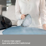 Imetec Energy Vapor Plancha con Generador de Vapor, Bomba de 6,5 BAR, 400 g de Vapor, 2400 W, Suela Fluid Ceramic, Bloqueo de la Plancha, Apagado Automático, Dispositivo de Limpieza, Tecnología ECO