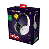 Trust Gaming GXT 491W Fayzo Cascos Gaming Inalámbricos Bluetooth + 2.4 GHz, 7.1 Sonido Envolvente, Batería de 22 Horas, Auriculares Inalámbricos RGB Over-Ear PC PS5 PS4 Switch - Blanco