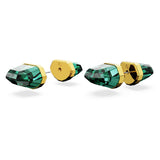 Pendientes Lucent Swarovski, cristal tallado verde en montura rodiada, de la colección Lucent de Swarovski
