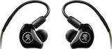 MACKIE MP-120 monitores intraurales (IEM) con aislamiento acústico y conectores MMCX giratorios
