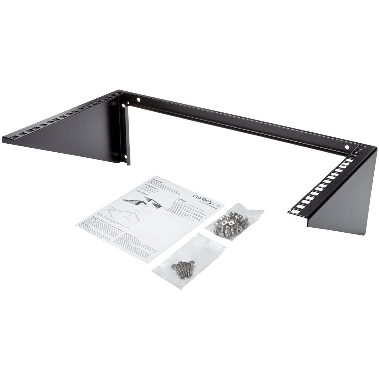 StarTech.com Rack de Pared Soporte Panel de Conexiones 6U - Rack de Pared 6U 19 pulgadas - Acero - Soporte Rack de Servidores, Montaje en Pared Vertical - para Equipos de Red y Datos (RK619WALLV)