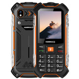 Hammer H Boost LTE, Robusto, Mega batería de 3500 mAh, 2.4", Resistente al Agua (IP68), a Prueba de Golpes, Linterna, Dual-SIM, Bluetooth, teléfono Celular con Botones, Negro