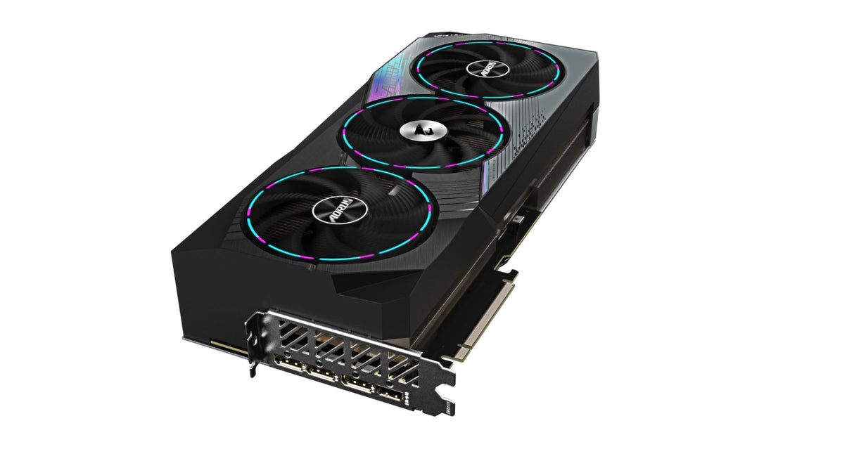 Gigabyte GeForce RTX 4080 Super Aorus Master - (núcleo de 2625 MHz, 16 GB GDDR6X 23000 MHz 256 bits, PCI-E 4.0, 3 DP 1.4, 1 HDMI 2.1a, NVIDIA DLSS 3.5, GV-N408SAORUS M-16GD)