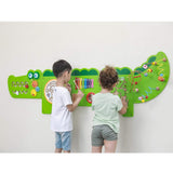 VIGAtoys Viga Toys-Juego de Pared, diseño de cocodrilo, Color Verde, Medium (50346)