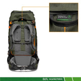 Lowepro PhotoSport PRO BP 55L AW IV - Mochila para cámaras réflex sin espejo, acceso delantero/trasero, compartimento extraíble para cámara, correas para accesorios, talla S/M, gris oscuro/verde