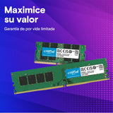 Crucial RAM CT2K32G4SFD832A 64GB (2x32GB) DDR4 3200MHz CL22 (or 2933MHz or 2666MHz) Kit de Memoria Portátil