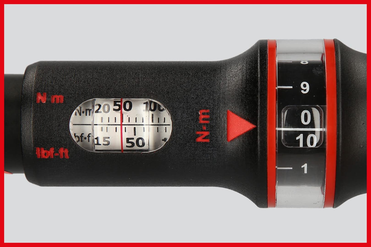 KS Tools 516.1672 - Llave dinamométrica con alojamiento cuadrado encajable (565 mm, 60-320 Nm, 14 x 18 mm)