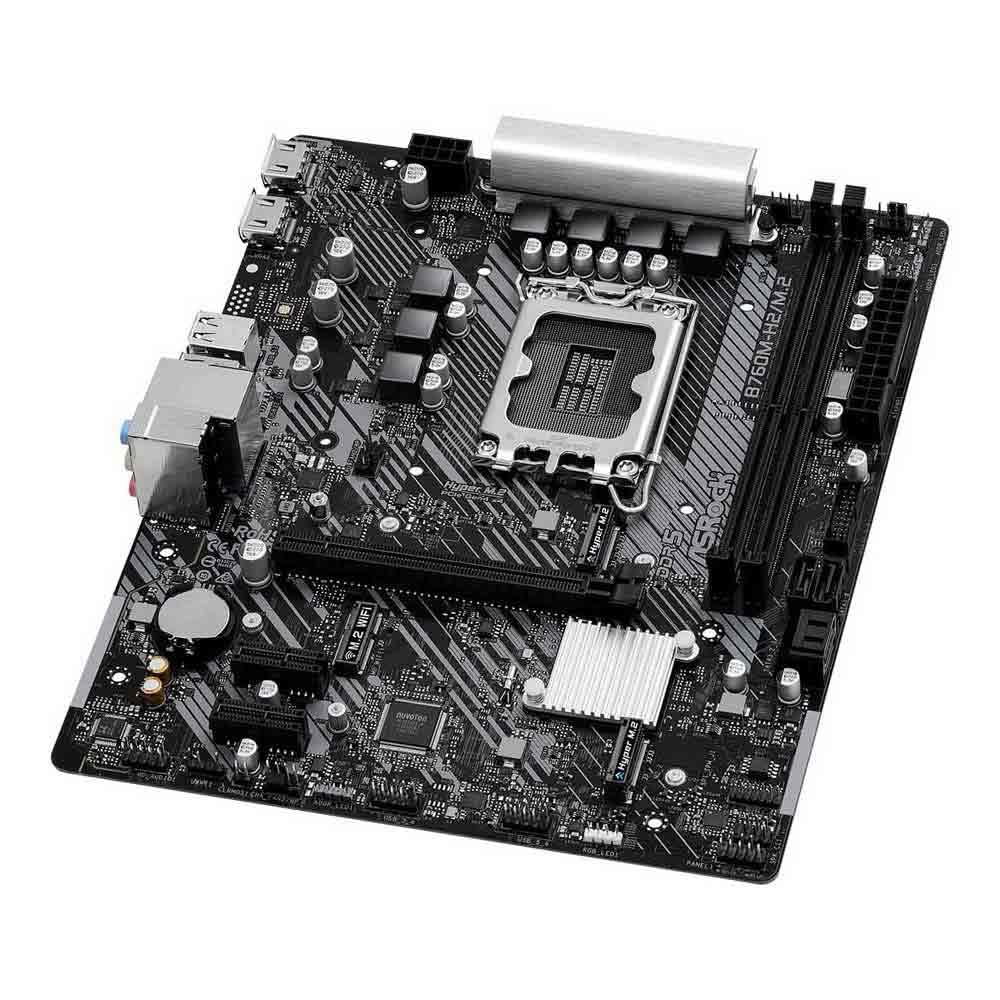 Asrock B760M-H2/M.2, Intel B760, 1700, Micro ATX, 2 DDR5, 2 HDMI, 2.5G LAN, PCIe4, 2X M.2