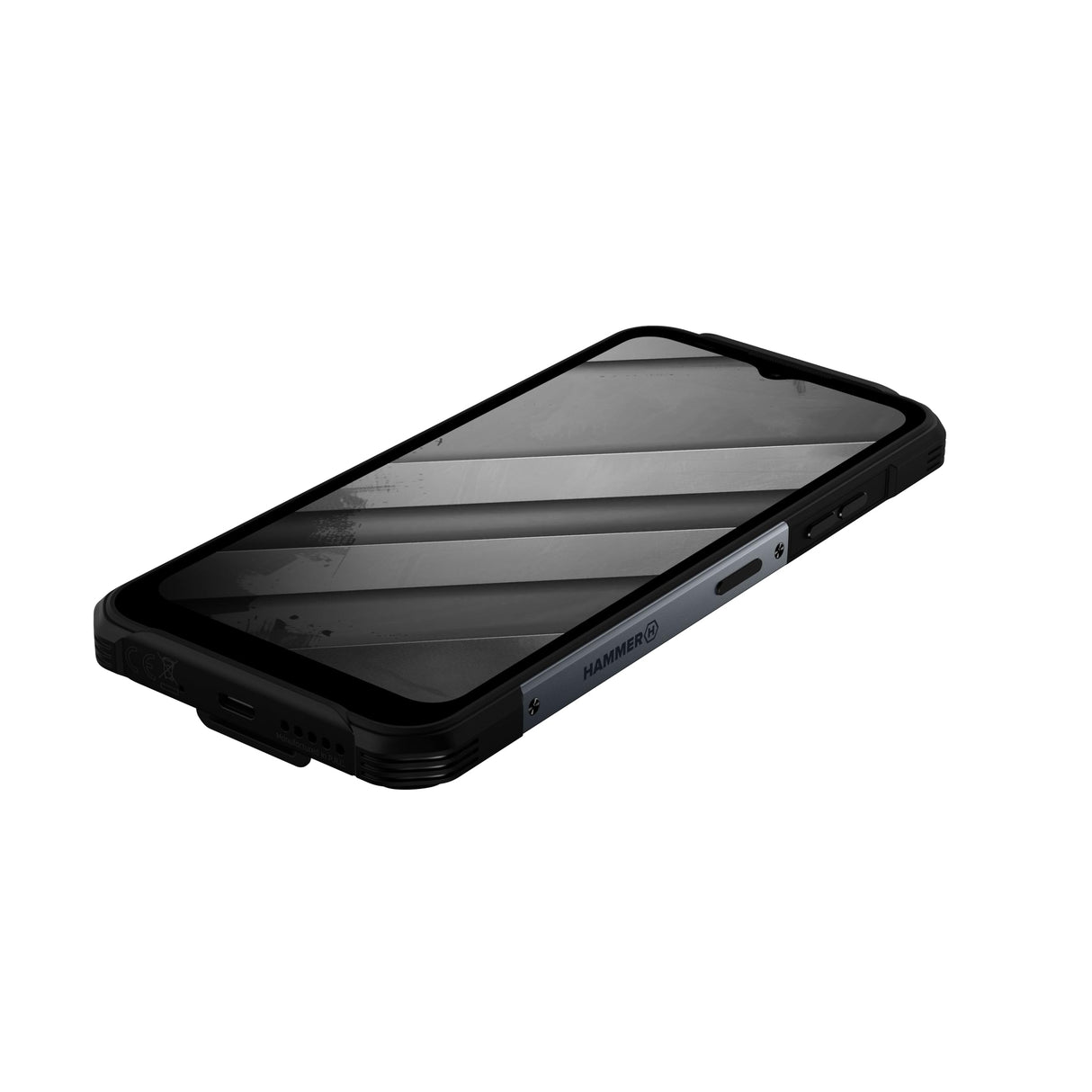 Hammer Construction 2 5G Smartphone ultrarresistente IP69, Regla láser de 50m, 6+8GB RAM, Android 14, cámara 50mpx, batería 6500mAh con función Power Bank, NFC, Pantalla Gorilla Glass 5