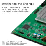 Zyxel Nebula Switch PoE+ inteligente de 48 puertos Ethernet Gigabit con 375 vatios, 4 puertos combo Gigabit y 2 puertos SFP y modo Cloud híbrido, Garantía de Por Vida [GS1920-48HPv2]