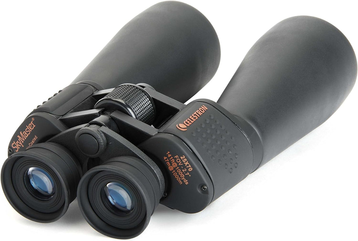 Celestron 71008 SkyMaster25x70mm Prismáticos Porro con Lente Multicapa, Cristal de Prisma Bak-4 y Funda de Soporte,Negro