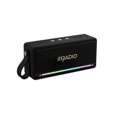 IRRADIO IR-M5 Classic, Altavoz portátil Potente, Doble Controlador de 50 mm, subwoofer pasivo, 20 W de Potencia. Sonido equilibrado, iluminación LED RGB, Grado de impermeabilización IPX7, función