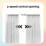ACRIMO Riel de Cortina Motorizado, Kit de Riel Inteligente para Cortinas con Alimentación mediante Panel Solar y Enchufe a Pared Opcional, Largo 6 Metros
