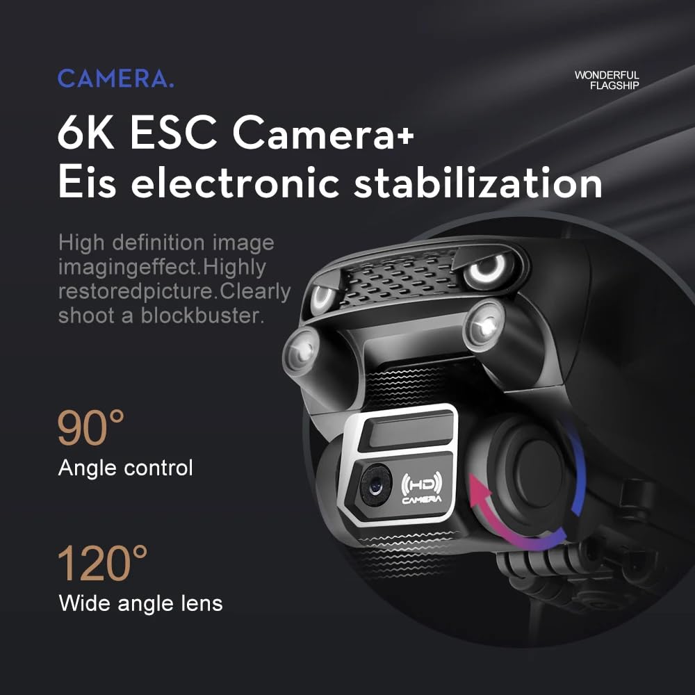 LUXWALLET Libra Spectra – 2025 Editie - Drone Met Laser Obstakel Ontwijking - Dual-Camera Systeem – Optische Vlieg Positionering – Stijgen En Landen Met EEN Knop – Headless Modus