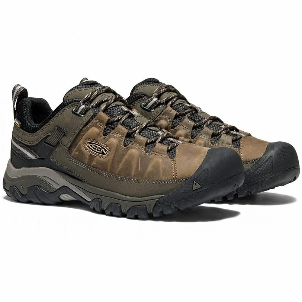 KEEN Targhee 3 Waterproof, Zapatos para Senderismo , Marrón (Bungee Cord/Black), 45 EU