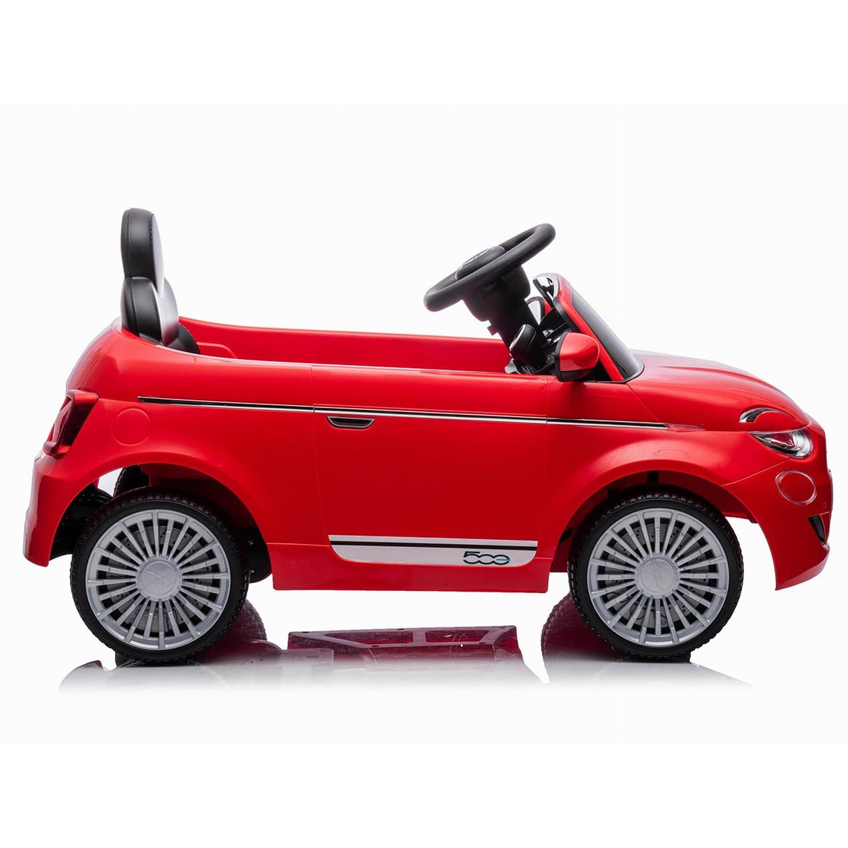Tachan - Vehículo eléctrico Fiat 500 - De Color Rojo - Batería 12v - Control Parental por R/C + 3 años (711T00853 CPA Toy Group)