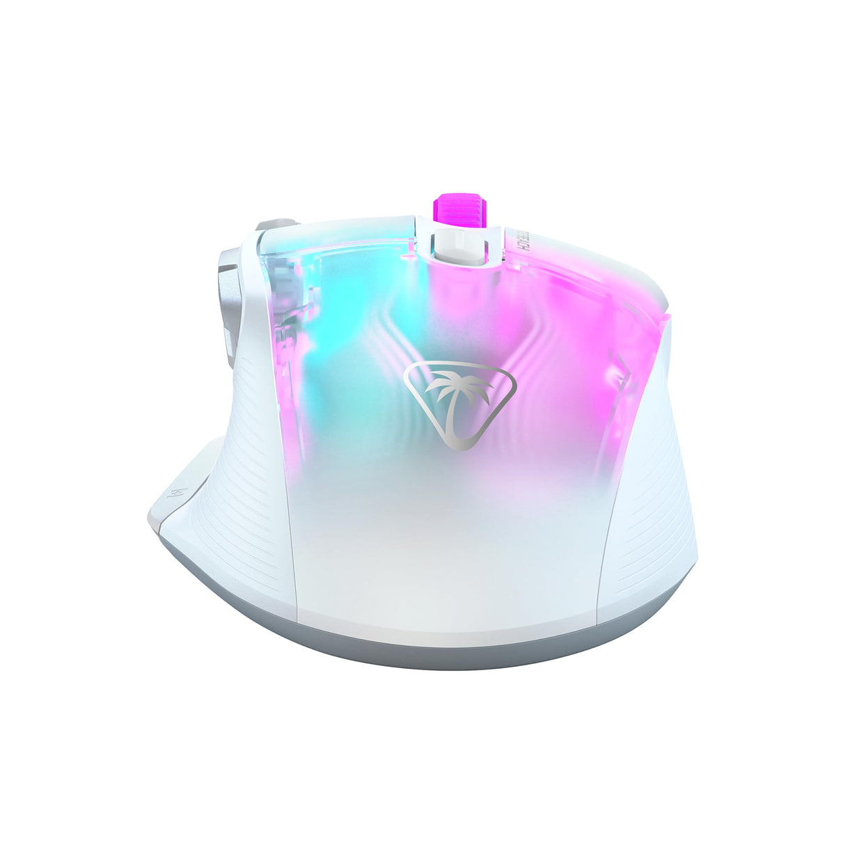 Turtle Beach Kone XP Air - mouse de juego RGB ergonómico inalámbrico personalizable, sensor óptico de 19,000 ppp, batería de 100 horas de duración y base de carga - Blanco