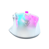Turtle Beach Kone XP Air - mouse de juego RGB ergonómico inalámbrico personalizable, sensor óptico de 19,000 ppp, batería de 100 horas de duración y base de carga - Blanco