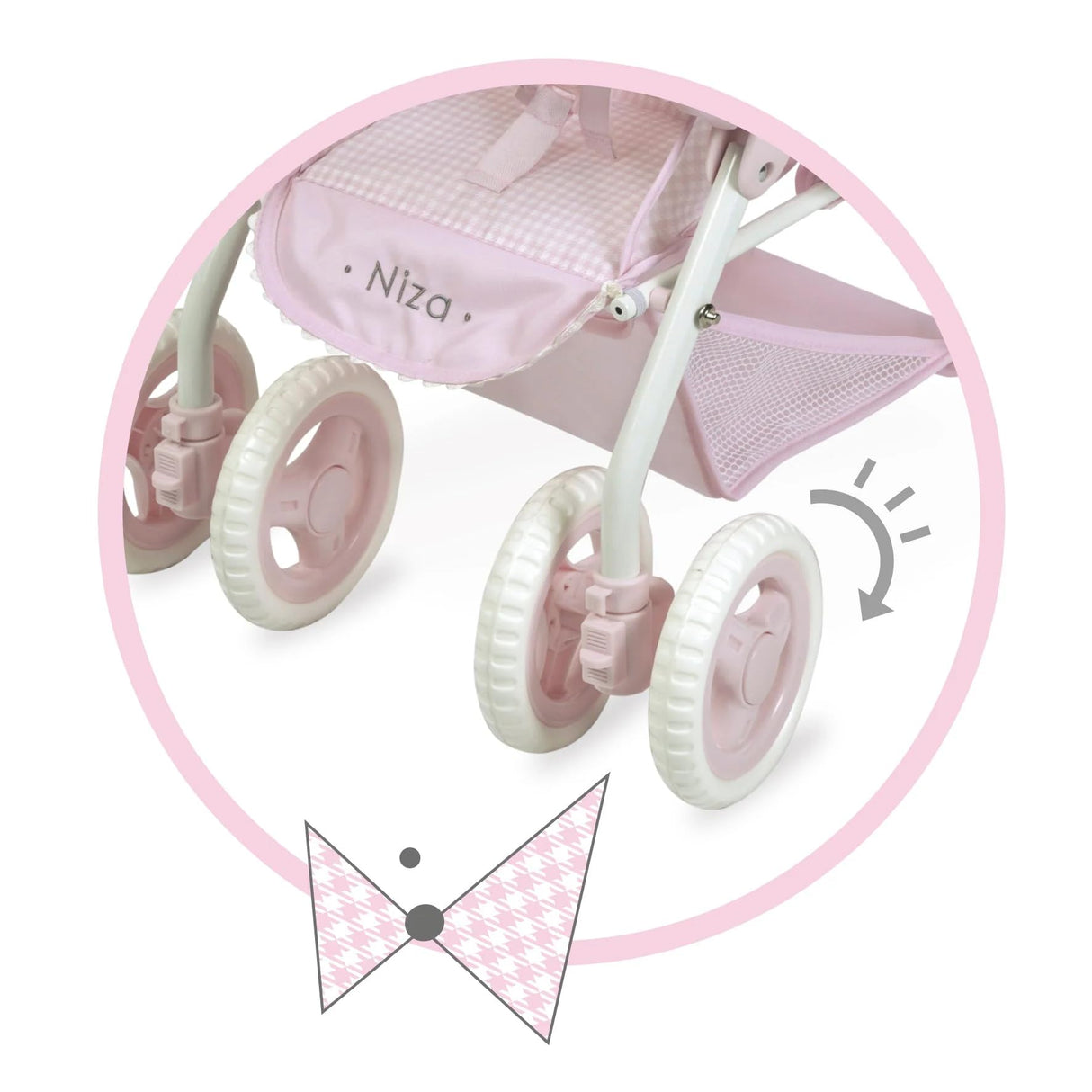 DE CUEVAS TOYS- Niza Accesorios muñeca, Color rosa, 407072 cm (90346)