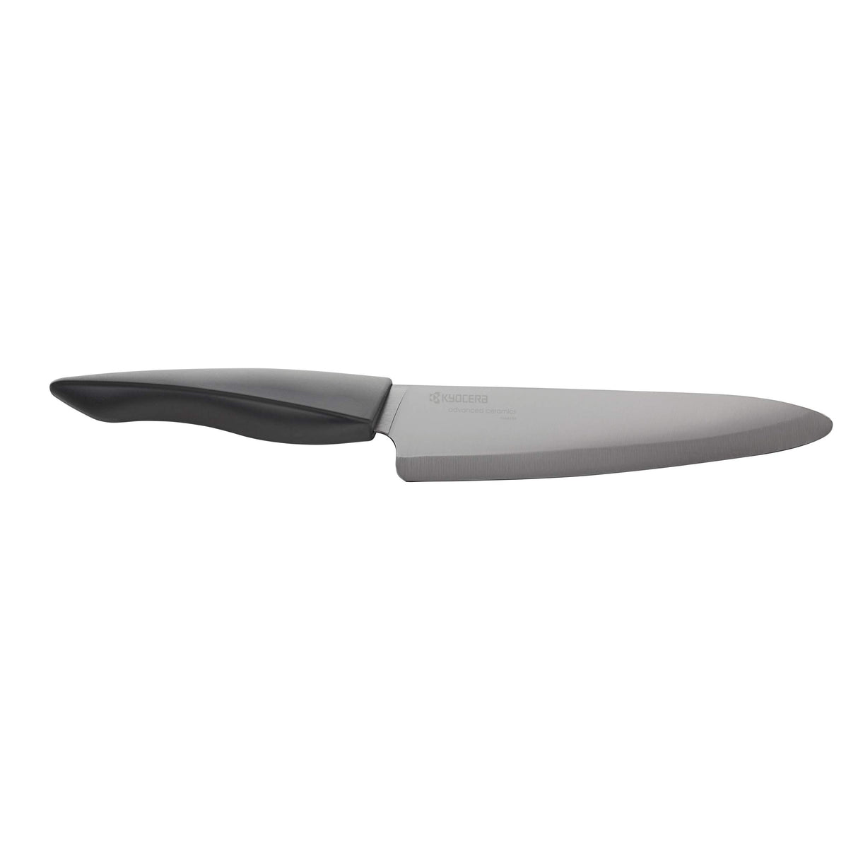 Kyocera, negro, ZK-180 BK EU, Cuchillo de chef, 18 cm, hoja de cerámica de circonia, afilada a mano, ligera, no corrosiva, sin transferencia de sabor, apta para lavavajillas, mango suave al tacto