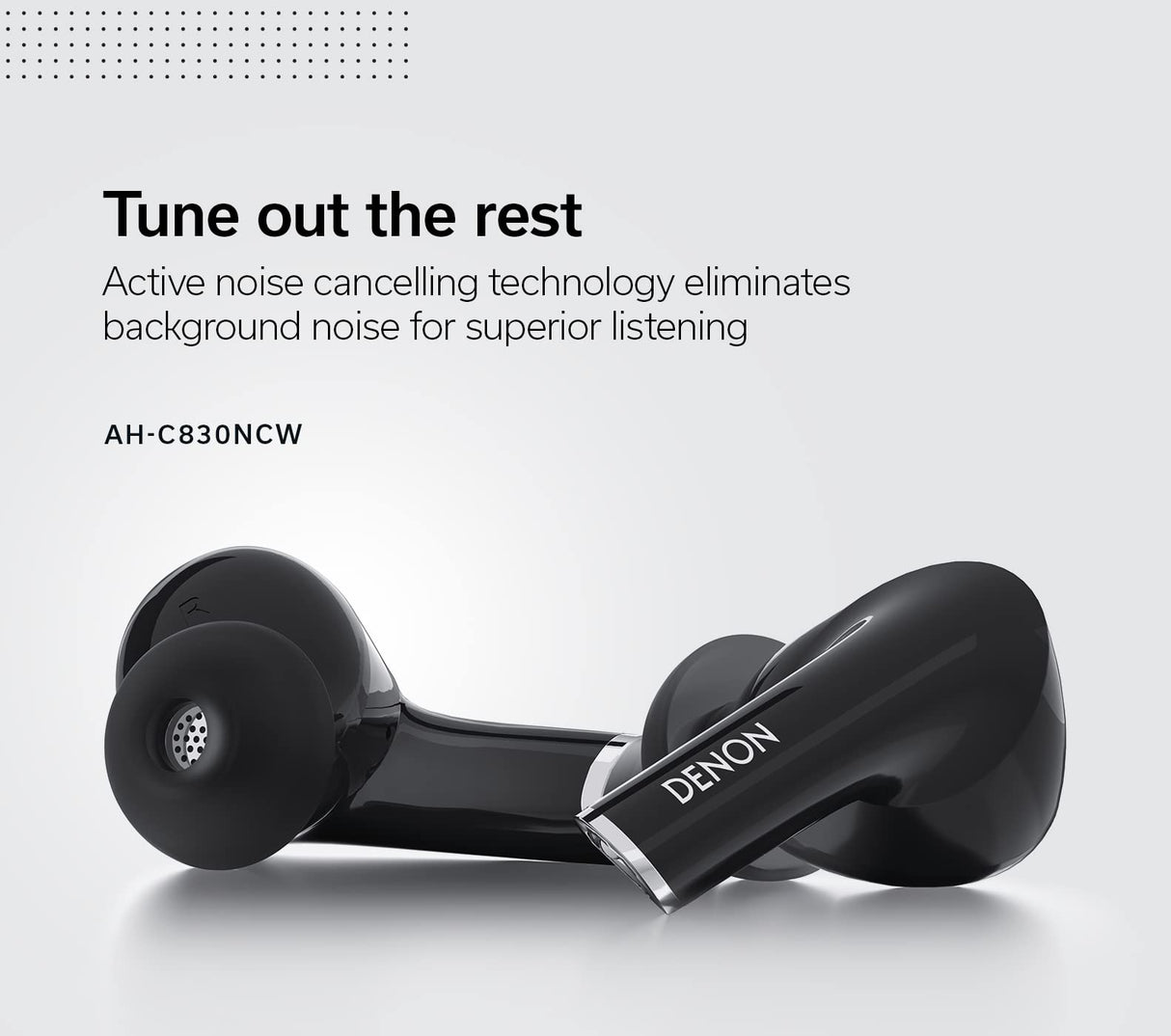 DENON Auriculares in-Ear con cancelación de Ruido, Blanco