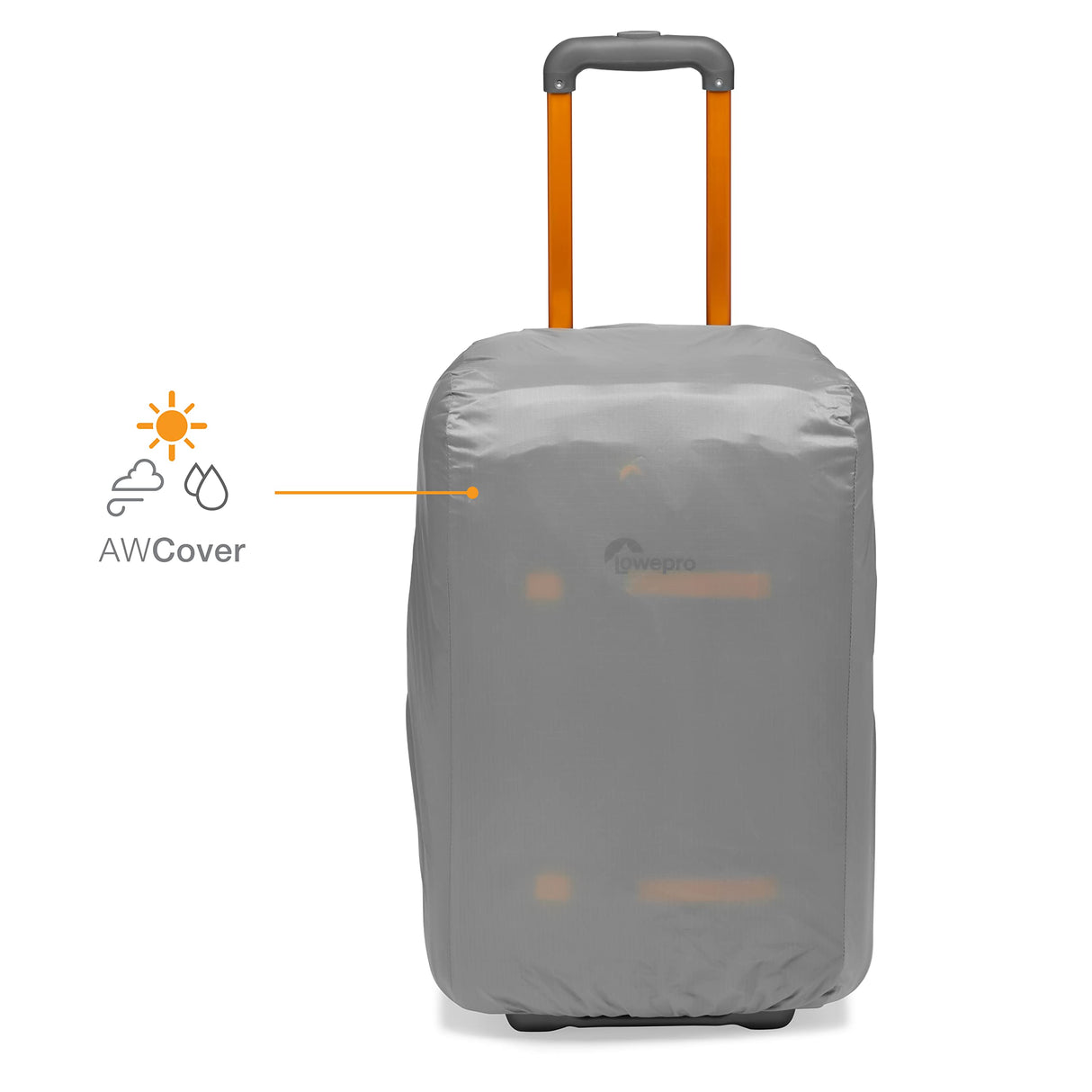 Lowepro Whistler RL 400 AW II, Maleta con Ruedas Fotográfica con Tejido Reciclado, Ruedas Resistentes, Todos los Clima, Cámara Profesional, Espacio para Portátil de 15", Cámara Mirrorless/DSLR, Gris