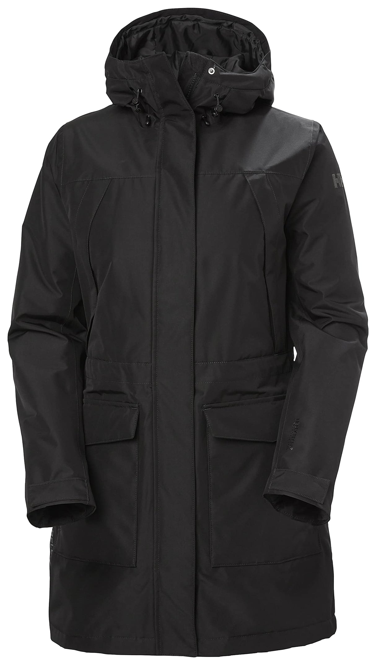 Helly Hansen W Crew Hooded Midlayer Jacket, Chaqueta De Esquí Para Mujer, Negro (Black), XS
