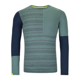 ORTOVOX 185 Rock N Wool Long Sleeve M T-Shirt, Arctic Grey, S para Hombre