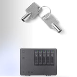 SilverStone Technology CS351, Chasis NAS de Alto Rendimiento de 5 bahías SAS-12G / SATA-6G con Cambio en Caliente, SST-CS351, Negro