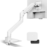 BenQ BSH02 Ergo Brazo de Monitor – Soporte de Gas para Pantallas hasta 45", 20 kg, Montaje Rápido, Estable, Abrazadera y Ojillo, Placa Refuerzo, VESA 75x75 / 100x100 mm