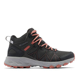 Columbia Peakfreak 2 Mid Outdry, Botas Montaña De Senderismo Y Trekking, Mujer, Gris (Dark Grey/Dark Coral 2024), 36.5 EU