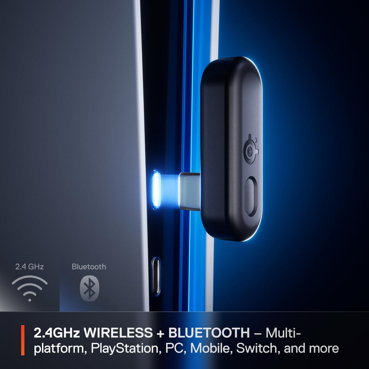 Steelseries Arctis GameBuds™ para Playstation - Auriculares inalámbricos para Juegos - 2,4 GHz + BT5.3 - Modo ANC/Transparencia - Resistencia al Agua IP55-40 Horas de autonomía - Carga inalámbrica