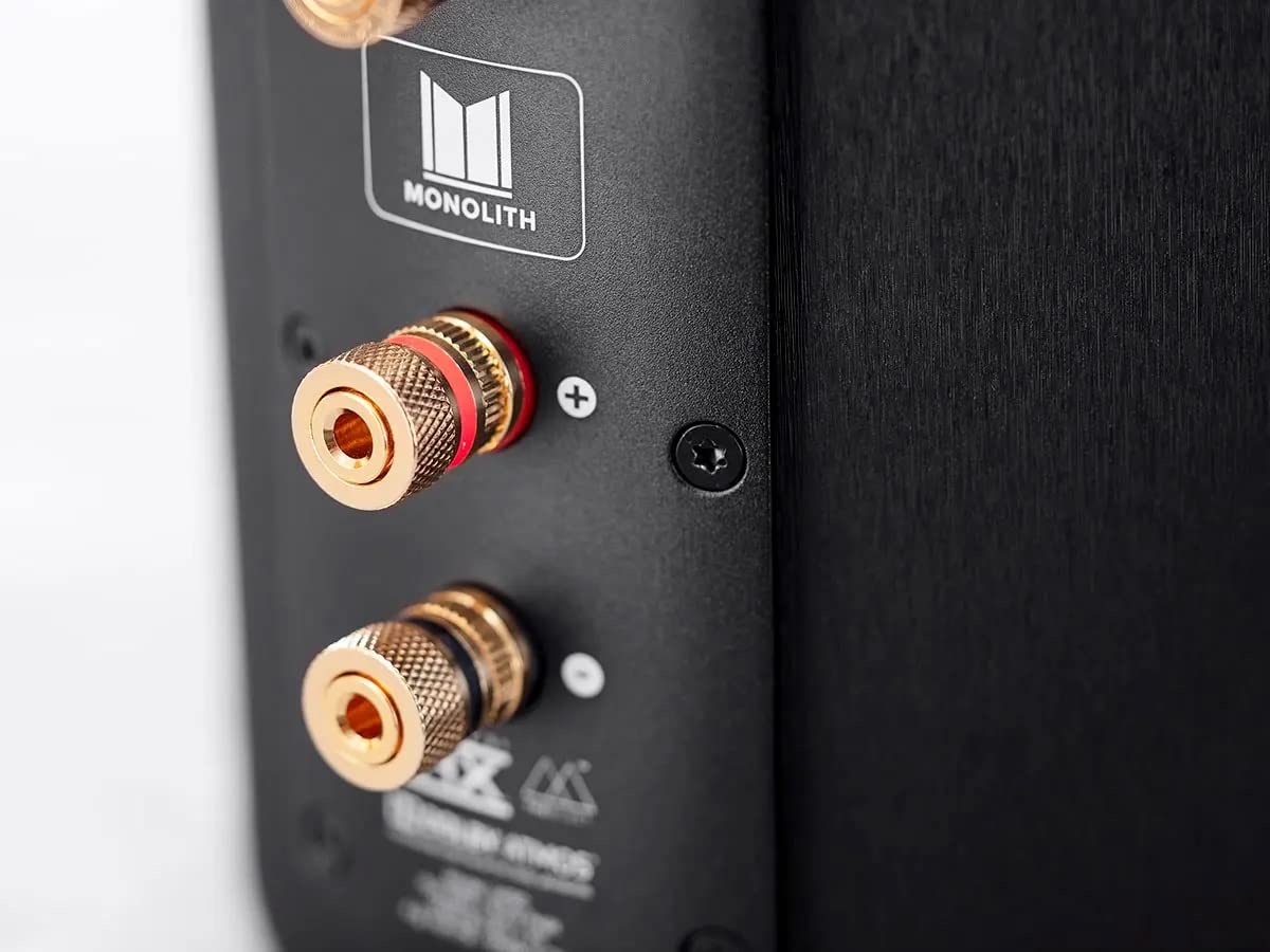 Monolith Monoprice THX-265B Dolby Atmos Ready - Altavoz para estantería - Certificado THX Select, Controladores y Carcasas de Primera Calidad, Individualmente, Color Negro
