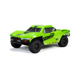 ARRMA Fury Mega 550 2WD Coche teledirigido 1/10 Short Course Truck, más de 30 km/h, actualizable, Incluye Accesorios, Verde ARA3221T1