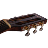 Tyma-P18E - Guitarra de cuerdas de acero con pastilla integrada (incluye funda)