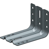 FUCHS 3-475-001-0000-20 Soporte de Montaje 100 x 150 mm cincado, Plata