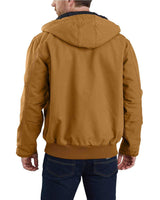 Carhartt, Hombre, Chaqueta De Estilo Deportivo, Aislada, En Algodón De Lona Con Efecto Desgastado, Ajuste Holgado, Marrón Carhartt®, M