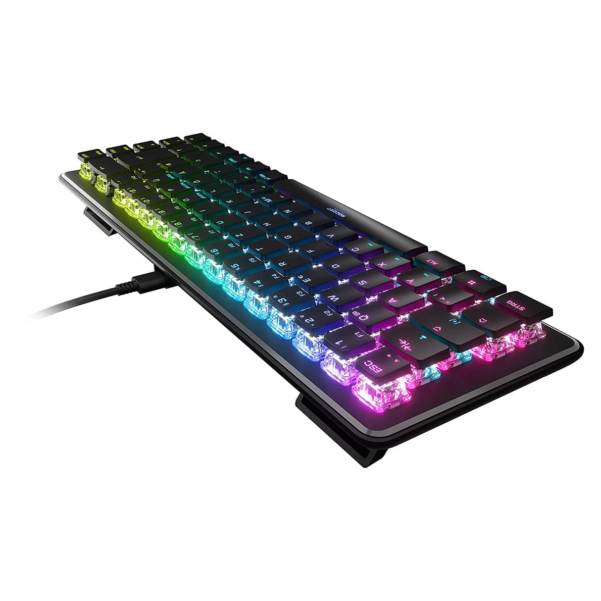 Roccat Vulcan II Mini Tastatur Negro Gaming - Interruptores Rojos, diseño Deutsches