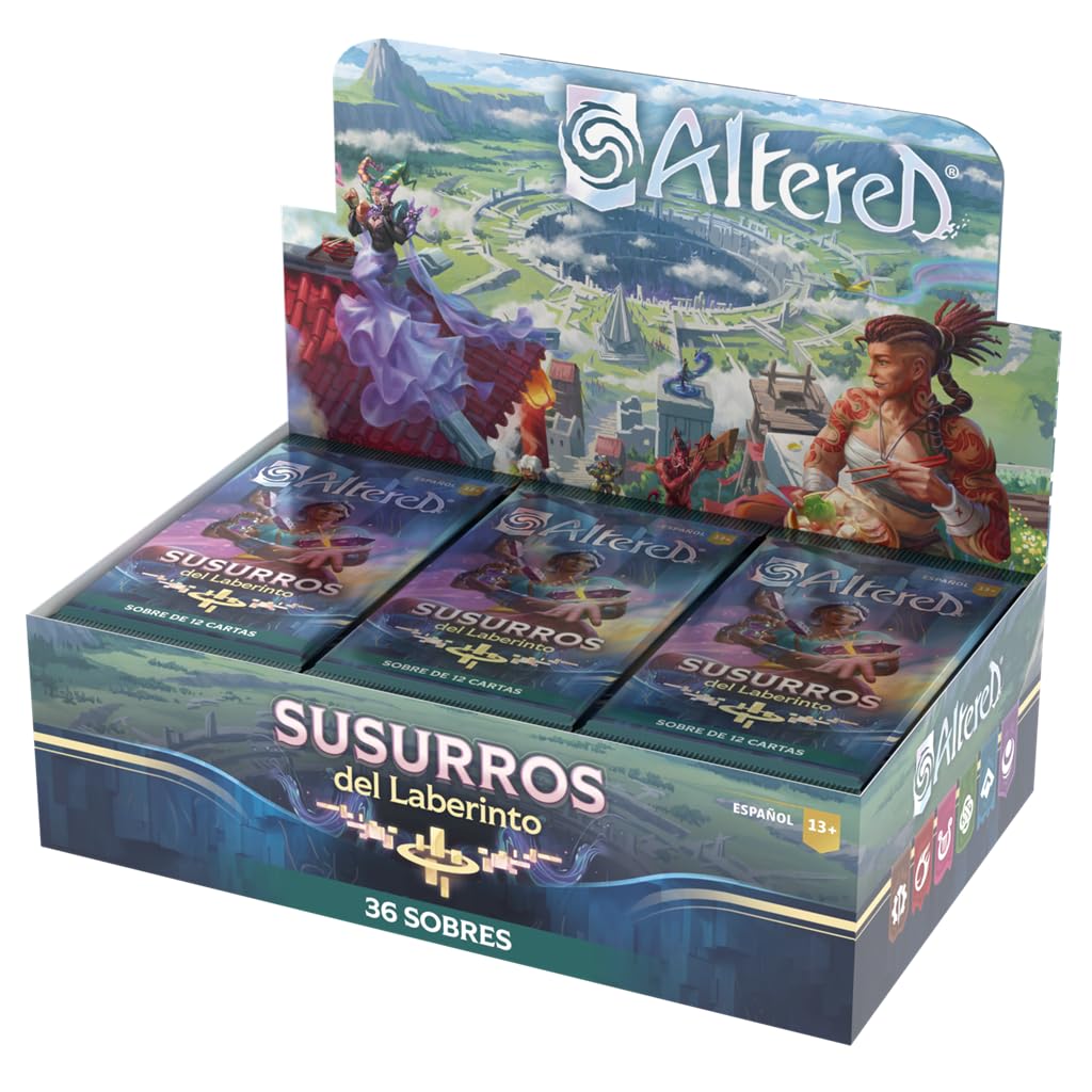 Equinox Altered: Susurros del Laberinto Caja de Sobres, Juego de Cartas Coleccionables, A Partir de 13 Años, para 2 Jugadores, 30-60 Minutos por Partida, Español, Multicolor (ALTDISBO03ES)