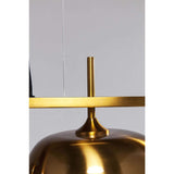 KARE Design Golden Goblet Quattro - Lámpara de techo colgante (25 cm de diámetro, con 4 paraguas, 143 x 129 x 25 cm), color dorado
