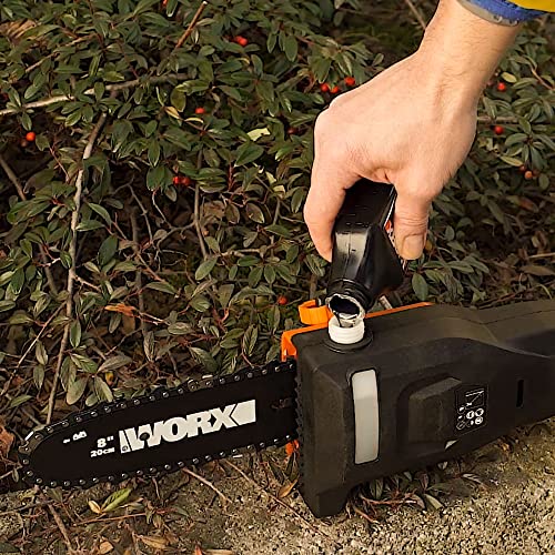 WORX WG349E Sierra de Cadena, Color Negro, 20 cm