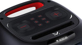 MAJESTIC Fire 12 - Altavoz Bluetooth, Luces LED Multicolor, entradas USB/MicroSD/AUX-IN/Mic, micrófono de Cable Incluido, batería Recargable, TWS, asa de Transporte