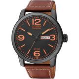 Citizen Reloj Analógico para Hombre de Eco-Drive con Correa en Cuero BM8476-07EE