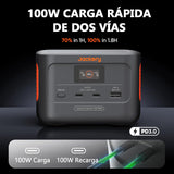 Mini Estación de Energía Portátil Jackery Explorer 100 Plus, 99Wh/31000mAh Batería LiFeP04 Duradera, 3 Puertos USB-A/C 128W Salida Max, Tamaño de Palma de mano para Viajes de Negocios, Excursiones